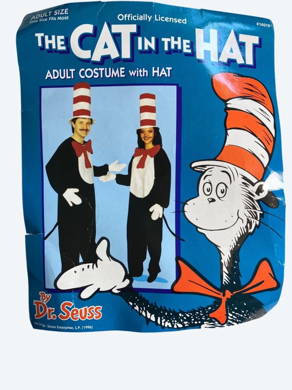 The Cat In The Hat Adult Costume With Hat By Dr. Seuss One Size Fits Most